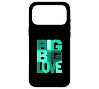 Bleu Sarcelle Clair Aqua Big-Big-Love Bleu Sarcelle Clair Aqua Graphic Coque pour iPhone 17 Pro Max