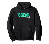 Bleu Sarcelle Clair Aqua Break The Mold Light Teal Aqua Graphic Sweat à Capuche