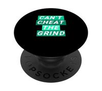 Bleu sarcelle clair Aqua Can't Cheat The Grind Light Teal Aqua PopSockets PopGrip Adhésif