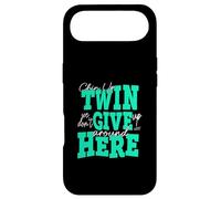 Bleu Sarcelle Clair Aqua Color Chin Up Twin Light Teal Aqua Coque pour iPhone Air