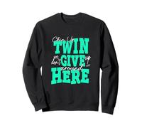 Bleu Sarcelle Clair Aqua Color Chin Up Twin Light Teal Aqua Sweatshirt
