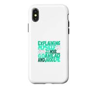 Bleu Sarcelle Clair Aqua Color Go Ahead, Judge Me Teal Aqua Graphic Coque pour iPhone X/XS