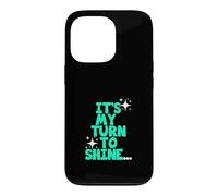 Bleu Sarcelle Clair Aqua Color My Turn to Shine Bleu Sarcelle Clair Aqua Coque pour iPhone 13 Pro
