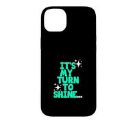 Bleu Sarcelle Clair Aqua Color My Turn to Shine Bleu Sarcelle Clair Aqua Coque pour iPhone 14 Plus