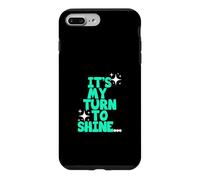 Bleu Sarcelle Clair Aqua Color My Turn to Shine Bleu Sarcelle Clair Aqua Coque pour iPhone 7 Plus/8 Plus