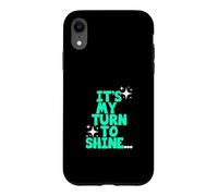 Bleu Sarcelle Clair Aqua Color My Turn to Shine Bleu Sarcelle Clair Aqua Coque pour iPhone XR