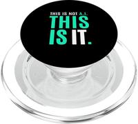 Bleu Sarcelle Clair Aqua Color Really IT Teal Aqua Graphic PopSockets PopGrip pour MagSafe