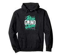 Bleu Sarcelle Clair Aqua Color Rise Grind Shine Aqua Graphic Sweat à Capuche