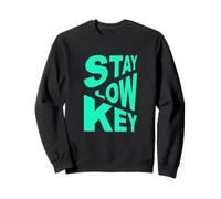 Bleu Sarcelle Clair Aqua Color Stay Low-Key Light Teal Aqua Graphic Sweatshirt