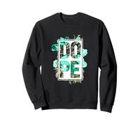 Bleu Sarcelle Clair Aqua Fresh/Dope Light Teal Aqua Graphic Sweatshirt
