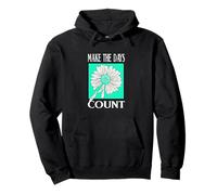 Bleu Sarcelle Clair Aqua Graphic Don't Count The Days Bleu Sarcelle Clair Sweat à Capuche