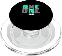 Bleu Sarcelle Clair Aqua Graphic One of Them Ones Bleu Sarcelle Clair Aqua Graphic PopSockets PopGrip pour MagSafe
