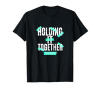 Bleu Sarcelle Clair Aqua Graphique Barely Holding it Together T-Shirt