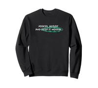 Bleu sarcelle clair Aqua Keep It Moving Light Teal Aqua Graphic Sweatshirt