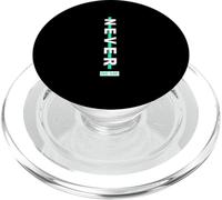 Bleu Sarcelle Clair Aqua Never Be Me Bleu Sarcelle Clair Aqua Graphic PopSockets PopGrip pour MagSafe