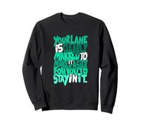Bleu Sarcelle Clair Aqua Please Follow The Markings Light Teal Aqua Sweatshirt