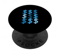 Bleu So Money Blue Graphic PopSockets PopGrip Adhésif