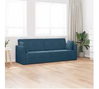 Bleu SOFA Convertible - PHSH - Canapé-lit - au sol - 200cm Bleu Velours C965