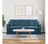 Bleu SOFA - PHSH - Canapé 180cm - 3 places - Bleu Métал C406