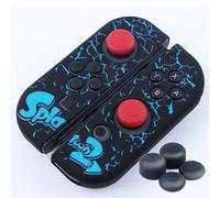 Bleu - Splatooh 2 - Manette De Jeu Joy-Con Pour Nintendo Switch, En Silicone Souple, Antidérapante, Avec Housse De Protection Coque Peau, Design Zelda1/Splatooh 2