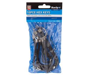 Bleu Spot Clé hexagonale 15311 Lot de 10 (Pièces)