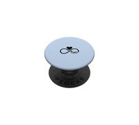 Bleu - Symbole cœur « Mama Infinity » - Amour Minimaliste PopSockets PopGrip Adhésif