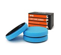 Bleu T60 Coupe modérée Polissage Pad, SPTA 3 Pièces 125mm Éponge de Polissage Kit de Polissage pour Voiture Polisseur Tampon Pad/pour RO/DA Double Action polisseuse Polissage