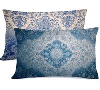 Bleu Taie Oreiller 40 x 70 Europe Du Nord Taie D'oreiller 40x70 Protege Oreiller Rectangulaire Housse de Coussin Super Doux Taies D'oreillers Housse Coussin Decoratif, pour Chambre Lit Decoratif R-517