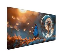 Bleu Tapis de Souris Papillon Tapis de Souris XXL 600 x 300 mm Mouse Pad Gaming en Caoutchouc Antidérapant et Imperméable Desk Mat pour PC, Ordinateur Portable, Maison, Gamer, Accessoires Bureau l1386