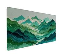 Bleu Tapis de Souris XXL 1500 x 800mm, Tapis Souris Paysage sous Main Bureau avec 3MM Bords Cousus, Imperméable Mouse Pad Base en Caoutchouc Antidérapant Surface pour Gamer, PC, Cadeau -bby250924