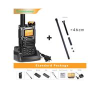 (Bleu) UV-k5(8) Talkie-walkie 5W Air Band Radio Charge UHF VHF DTMF FM Brouilleur NOAA Fréquence sans