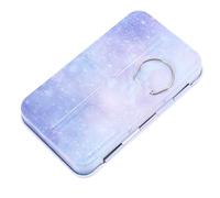 Bleue Boîte à Aquarelle Vide Palette Pliable, en Acier Inoxydable | Mélangeur de Couleurs, Plateaux à Pigments, Étui pour Élève en Art, Accessoires Peinture, Présent