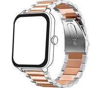 Bleushaweu Bracelet compatible avec la montre connectée Blackview R50 de 4,7 cm en acier inoxydable classique compatible avec la montre connectée Blackview R50/R30 Pro/R30