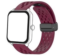 Bleushaweu Bracelet compatible avec la montre intelligente Blackview, en silicone souple et respirant, double bracelet magnétique, compatible avec IOWODO/Blackview R50, R30 Pro, W60, W40, R60, 22mm