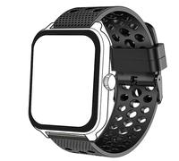 Bleushaweu Bracelet de rechange en silicone respirant, compatible avec la montre intelligente Blackview, compatible avec IOWODO/Blackview R50, R30 Pro, W60, W40, R60, 22mm, Silicone, Pas de gemme