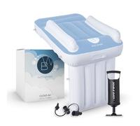 BleuWhisk Lit de voyage gonflable pour enfant - Lit gonflable jaune pour enfants, extension de siège d'avion pour enfants - Lit d'avion pour tout-petits et bébés, lit gonflable pour tout-petits avec