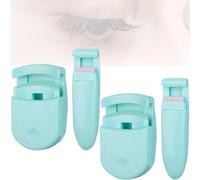 Blevora Eyelash Curler - Blevora Nutrient Lash Curler with Soft Silicone Pads, Wide-Angle Design for All Eye Shapes, Travel-Friendly & Pinch-Free(Green,2pcs)