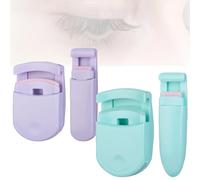 Blevora Eyelash Curler - Blevora Nutrient Lash Curler with Soft Silicone Pads, Wide-Angle Design for All Eye Shapes, Travel-Friendly & Pinch-Free(Purple+Pink,2pcs)