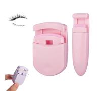 Blevora Eyelash Curler, Blevora Nutrient Lash Curlers, Travel-Size Mini Lash Curler with Wide Angle & Soft Silicon Pads, Gentle Lash Tool, Pinch-Free Design for All Eye Shapes (Pink)