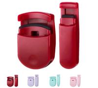 Blevora Eyelash Curler, Portable Travel Eyelash Bender, Wide-Angle Pinch-Free Design for All Eye Shapes (Red)