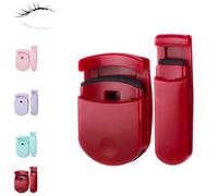 Blevora Eyelash Curler, Portable Travel Eyelash Curler, Gentle Lash Tool for Lifted Lashes/No Damage to Lashes, Wide Angle Long Lasting Partial Professional Mini Eye Eyelash (1pcs Red)