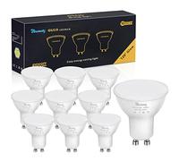 Blewandy Ampoules GU10 Blanc Chaud 3000K, Ampoule LED GU10 5W Équivalent Incandescente 40W, 450LM Angle de Faisceau 120 degrés Larges Faisceaux, Non-dimmable Spot LED type GU10, Lot de 10