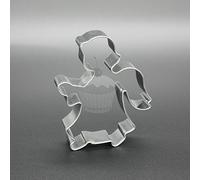 BLEX Halusky Angel III en Forme en Acier Inoxydable Cookie Cutter, Fer Blanc, Argent, 1.5 x 4.6 x 4.4 cm