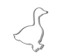 BLEX Halusky d'oie en Forme en Acier Inoxydable Cookie Cutter, Fer Blanc, Argent, 1.5 x 6 x 5.7 cm