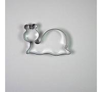 BLEX Halusky Escargot en Forme en Acier Inoxydable Cookie Cutter, Fer Blanc, Argent, 1.5 x 7.3 x 5.5 cm