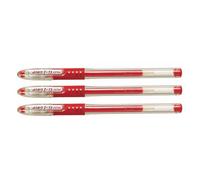 PILOT Stylo à bille pointe fine encre gel Rouge corps plastique avec grip caoutchouc et capuchon G1 GRIP