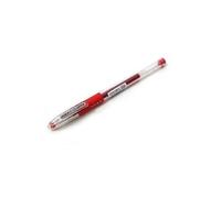 PILOT Stylo à bille pointe fine encre gel Rouge corps plastique avec grip caoutchouc et capuchon G1 GRIP