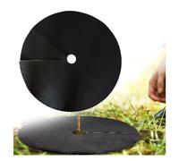BLGVGKLPNT Anneau de Paillage pour Arbre en Non-Tissé, Disques de Protection Ronds Anti-Mauvaises Herbes pour Racines - Réutilisable pour Jardin, Plantes et Arbres (2PCS Black,Diameter 62cm)