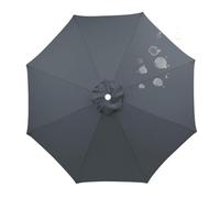 BLGVGKLPNT Auvent de Remplacement pour Parasol 2,0-3,5m, 6 Baleines/8 Baleines Toile de Parasol Déporté Remplacement Pour Cour,Jardin,Plage, Protection UV 50+ (10,8ribs:3.0m/9.8ft)