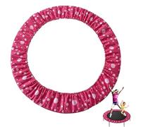 BLGVGKLPNT Coussin de Protection Trampoline Fitness,Coussin de SÉcuritÉ de Remplacement, Mini Trampoline Interieur Fitness Adulte,Résistant Aux UV, Protection Bordure (Rose Red,0.96m-6 Holes)